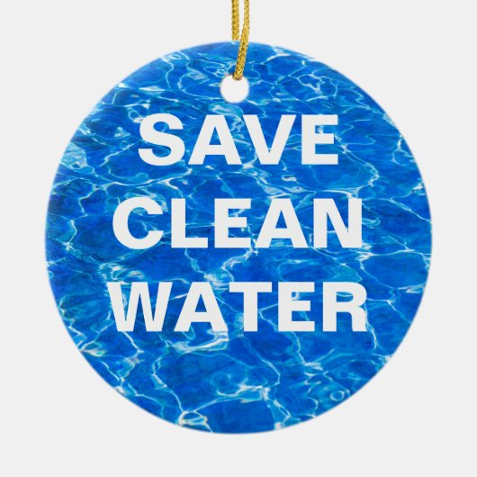 Vers water - Versie drie van drie Keramisch Ornament (Voorkant)