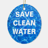 Vers water - Versie drie van drie Keramisch Ornament (Links)