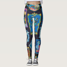 Versace picasso Collectie patroon Leggings