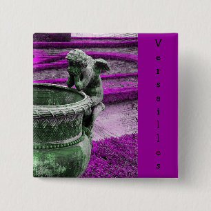 Versailles Angel Grunge Vierkante Button 5,1 Cm
