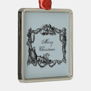 Versailles baroque Merry Kerstmis Weihnachten Metalen Ornament