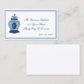 Versailles Chinoiserie Ginger Jar Monogram V Visitekaartje (Voorkant / Achterkant)