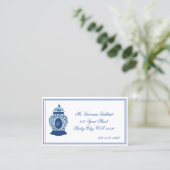 Versailles Chinoiserie Ginger Jar Monogram V Visitekaartje (Staand voorkant)