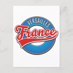 Versailles France logo Uitnodiging Briefkaart
