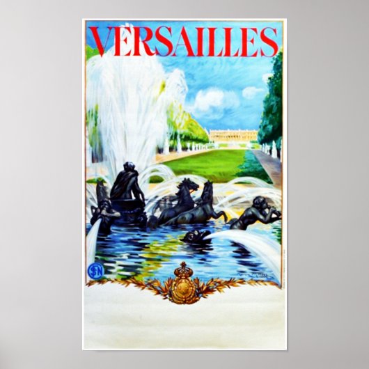 Versailles, France, Poster Vintage voyage (Devant)