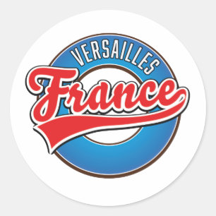 Versailles Frankrijk logo Sleutelhanger Ronde Sticker