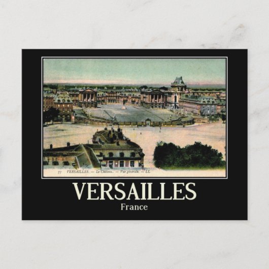 Versailles, Frankrijk, Vintage Briefkaart (Voorkant)