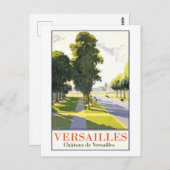 Versailles, het park en het kasteel briefkaart (Voorkant / Achterkant)