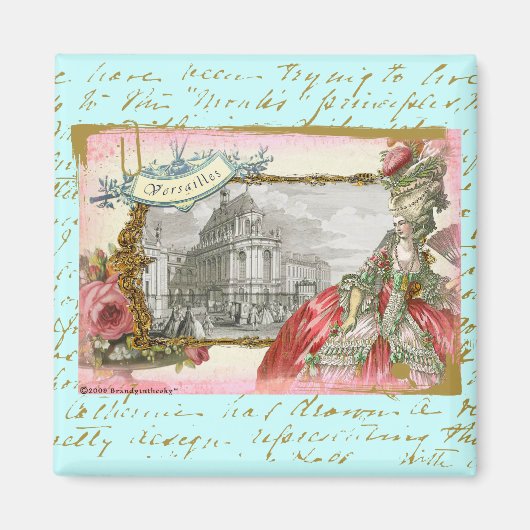 Versailles Marie Antoinette Magnet Magneet (Voorkant)