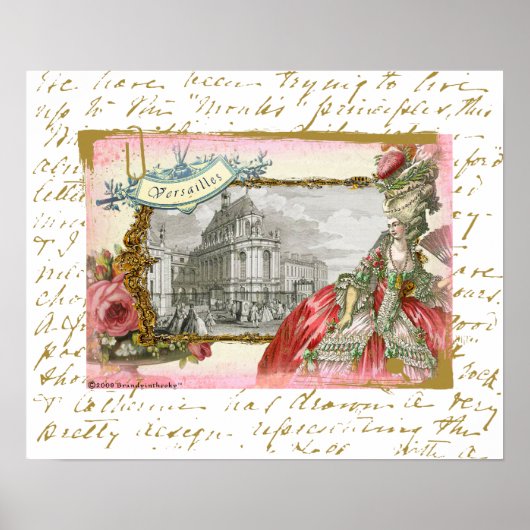 Versailles Marie Antoinette Poster Print (Voorkant)