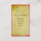 Versailles Marie Antoinette Visitekaartjes (Achterkant)