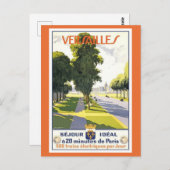  Versailles Palace Castle Paris Reizen Briefkaart (Voorkant / Achterkant)