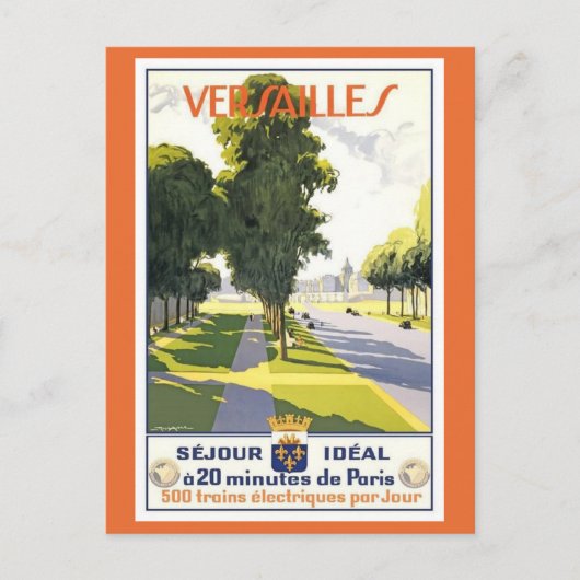  Versailles Palace Castle Paris Reizen Briefkaart (Voorkant)