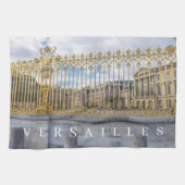 Versailles Palace leuningen uitzicht theedoek (Horizontaal)