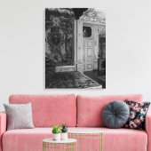 Versailles Palace Louis XV Bed Canvas Afdruk (Insitu (Woonkamer))