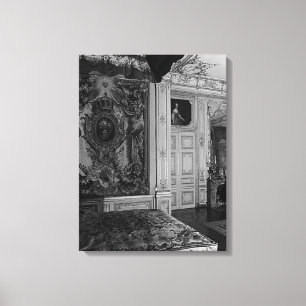 Versailles Palace Louis XV Bed Canvas Afdruk