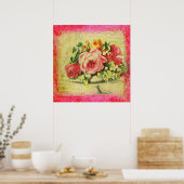 Versailles Rozen Grote Poster afdrukken (Keuken)