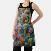 Verscheidenheid van ijssmaken schort (Insitu)