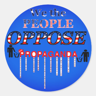 Verscheur MAGA's propaganda Ronde Sticker