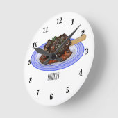 Verschijnte afbeelding van de cartoon van de ronde klok (Hoek)