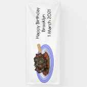 Verschijnte afbeelding van de cartoon van de  spandoek (Verticaal)