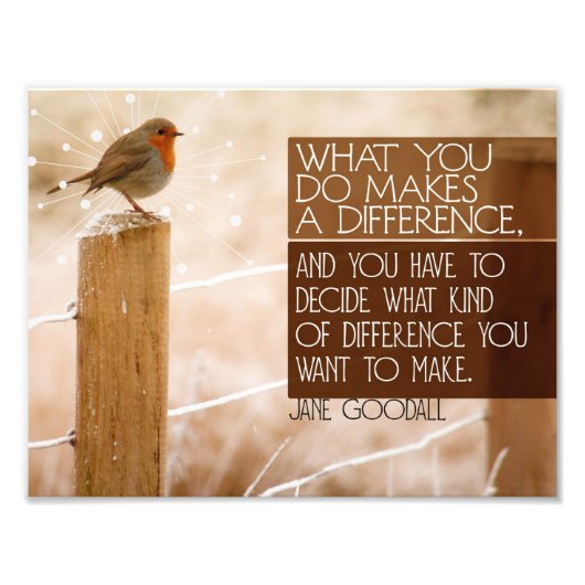 Verschil dat je wilt maken foto afdruk (Voorkant)