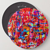 Verschilderen van abstracte golven met meerdere kl ronde button 6,0 cm (Voorkant /achterkant)