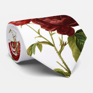 Verschilderen van dieprode  rozen stropdas