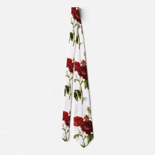 Verschilderen van dieprode  rozen stropdas (Achterkant)