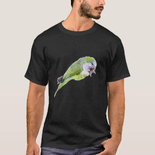 Verschilderen van groene papegaaien waterverf t-shirt