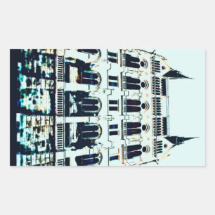 Verschildering van het Hongaarse parlement Rechthoekige Sticker