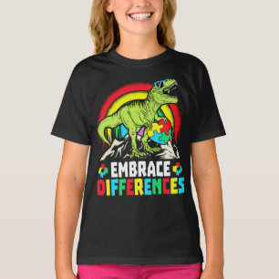 Verschillen in rex dinosaur autisme t-shirt