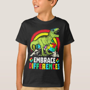 Verschillen in rex dinosaur autisme t-shirt