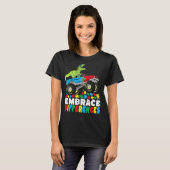 Verschillen in rex monster Truck Autism omhelzen T-shirt (Voorkant volledig)