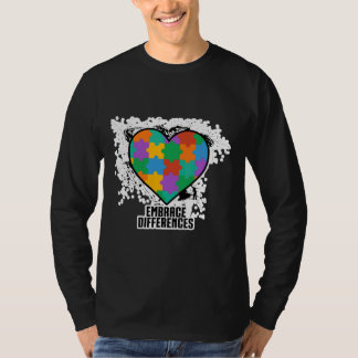 Verschillen ondersteunen Autisme-bewustzijnsdag T-shirt