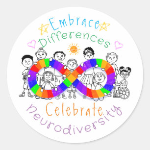 Verschillen tussen autisme en Stickers voor bewust