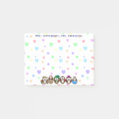 verschillend uil - uil identiek post-it® notes (Voorkant)