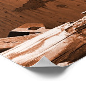 Verschillend Uitzicht oude vrachtwagen in Sepia Poster (Hoek)