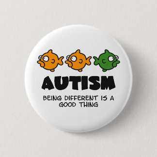 Verschillend zijn - autisme design ronde button 5,7 cm