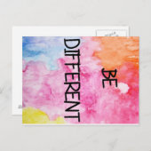 verschillend zijn briefkaart (Voorkant / Achterkant)