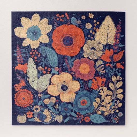 Verschillende bloemen puzzel legpuzzel (Verticaal)