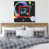 Verschillende cirkels van Wassily Kandinsky Canvas Afdruk (Insitu (Slaapkamer))