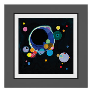 Verschillende cirkels van Wassily Kandinsky Perfect Poster
