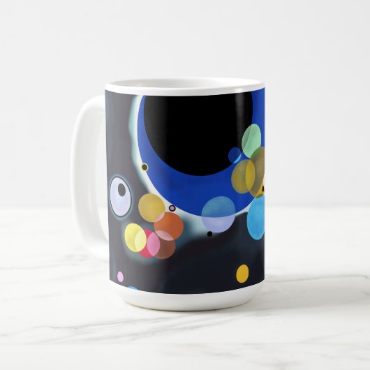 Verschillende cirkels, Vassily Kandinsky digitaal Koffiemok (Voorkant links)