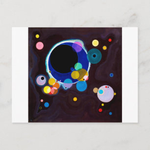 Verschillende cirkels, Wassily Kandinsky Briefkaart