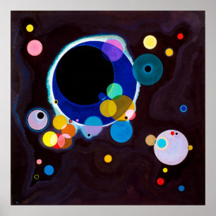 Verschillende cirkels, Wassily Kandinsky Poster