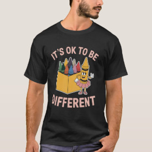 Verschillende Crayon Box Grappige Leraar Student A T-shirt