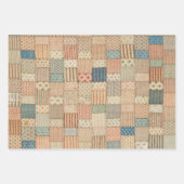 Verschillende design met quilt inpakpapier vel (Voorkant 3)