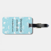 Verschillende drinken bagagelabel (Achterkant horizontaal)