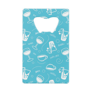 Verschillende drinken kredietkaart flessenopener